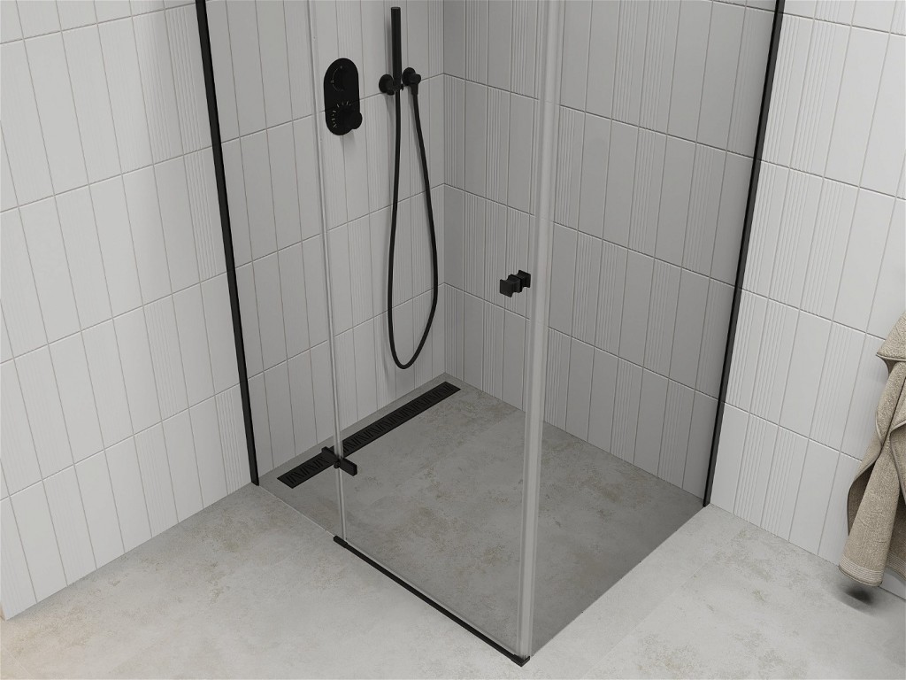 MEXEN/S - ROMA sprchový kout 90x120 cm, transparent, černá (854-090-120-70-00)