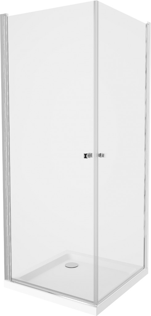 MEXEN/S PRETORIA duo sprchový kout 90 x 90 cm, transparent, chrom + vanička včetně sifonu 852-090-090-01-02-4010