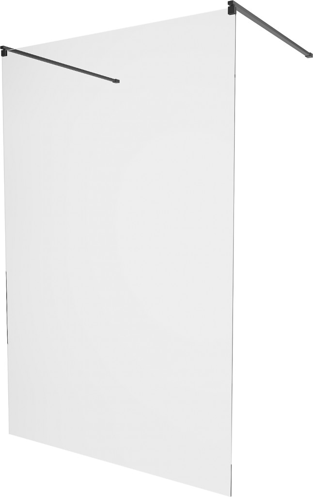 MEXEN/S KIOTO samostatně stojící sprchová zástěna 110 x 200 cm, transparent 8 mm, černá 800-110-002-70-00