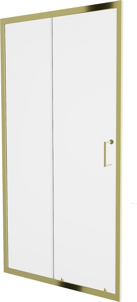 MEXEN Apia posuvné sprchové dveře 95 cm, transparent, zlaté 845-095-000-50-00