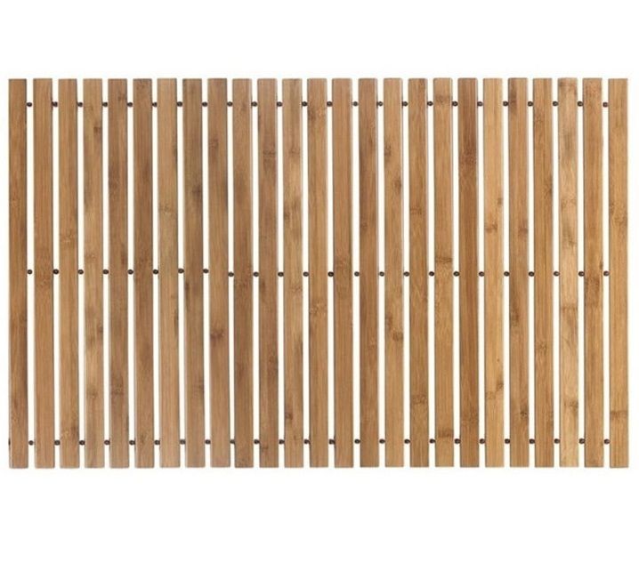 Levně Tutumi 381176A LAZ 09595 bambusová koupelnová předložka hnědá 40x60 cm