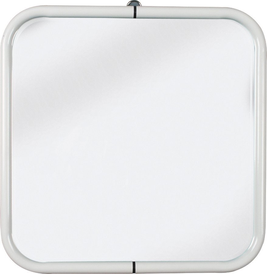 AQUALINE WHITE LINE zrcadlo v rámu 44x44cm, bílá 8000
