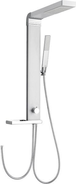 Levně AQUALINE ROME sprchový sloup k napojení na baterii, hlavová, ruční sprcha, chrom SL760