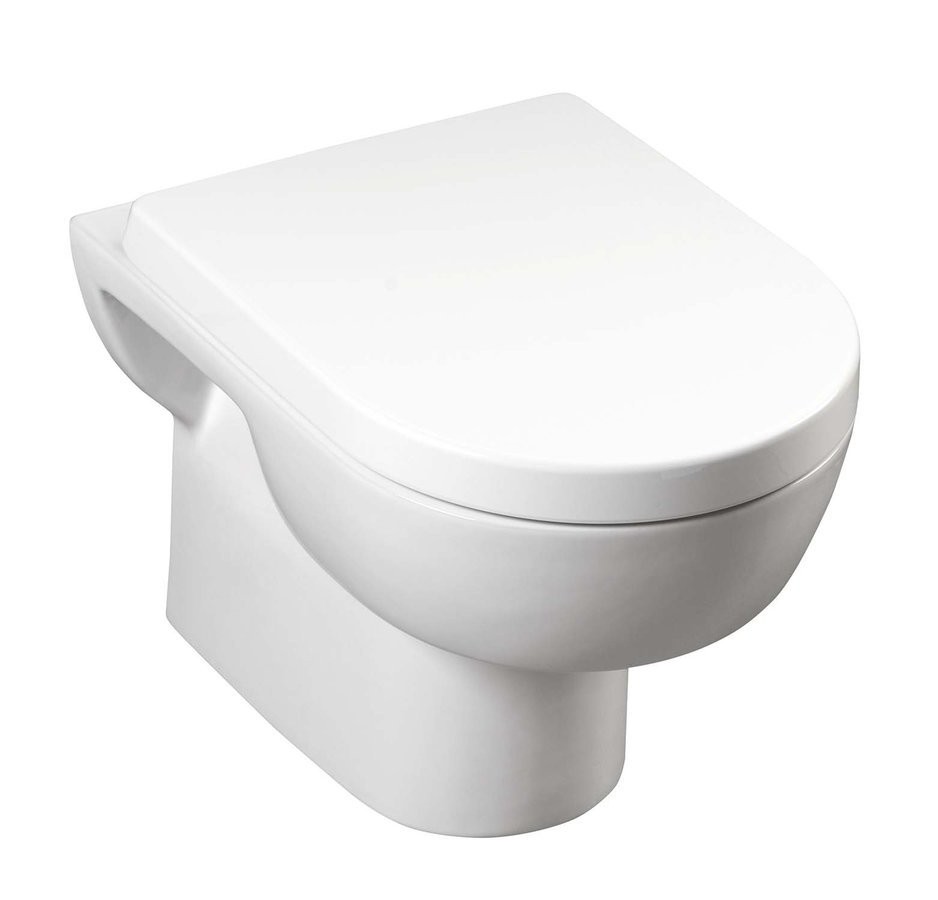AQUALINE MODIS závěsná WC mísa, 36x52cm, bílá MD001