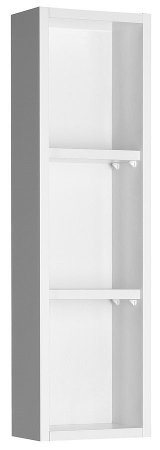 AQUALINE ZOJA policová skříňka k zrcadlu Korin, 20x70x12cm, bílá 45463