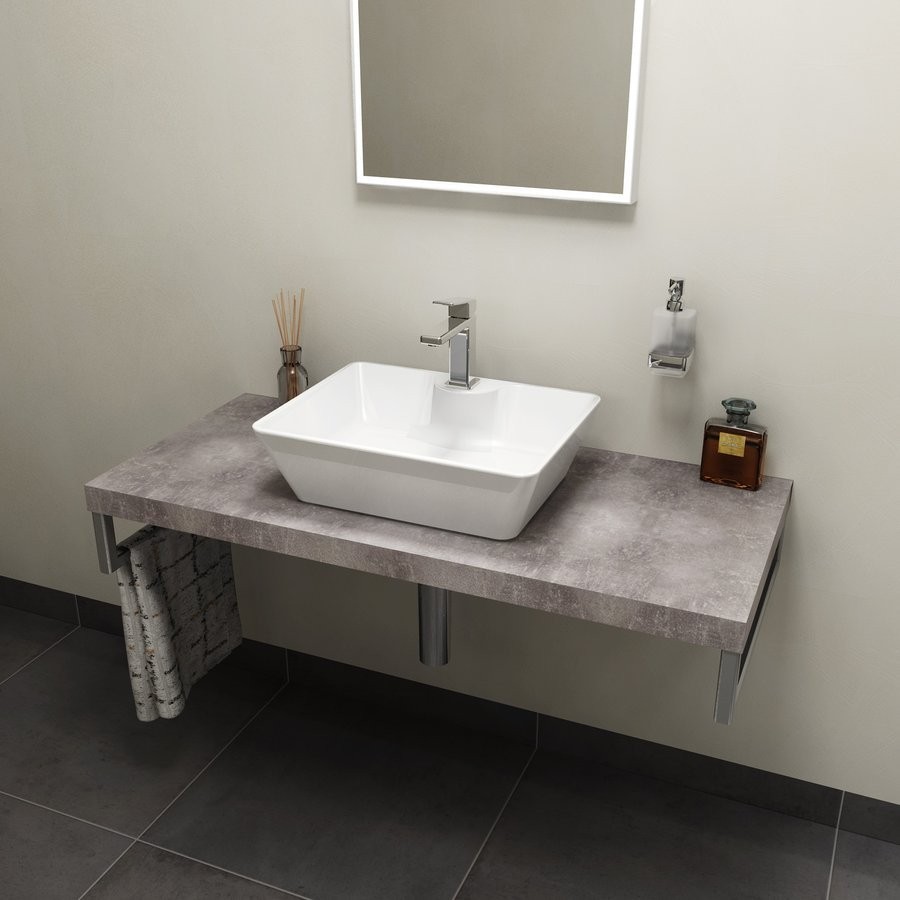 SAPHO AVICE deska pod umyvadlo 100x50cm, tl.5cm, cement AV107