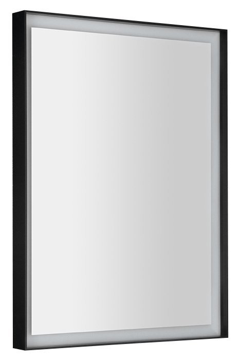 SAPHO SORT zrcadlo s LED osvětlením 60x80cm, černá mat ST080