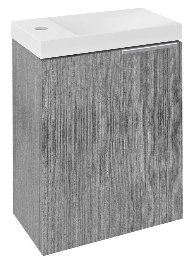 SAPHO LATUS X umyvadlová skříňka 39,4x50x22cm, dub stříbrný LT110-1111
