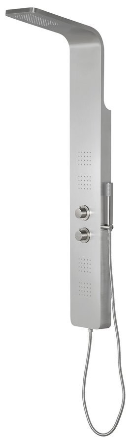 SAPHO PRESTIGE termostatický sprchový panel 200x1400 mm, nerez mat WN337