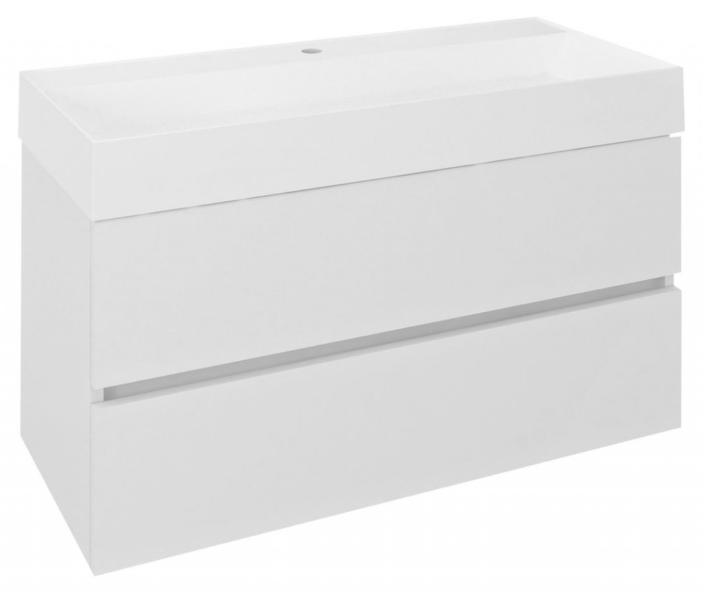 SAPHO ODETTA umyvadlová skříňka 95x50x43,5cm, bílá lesk DT100-3030