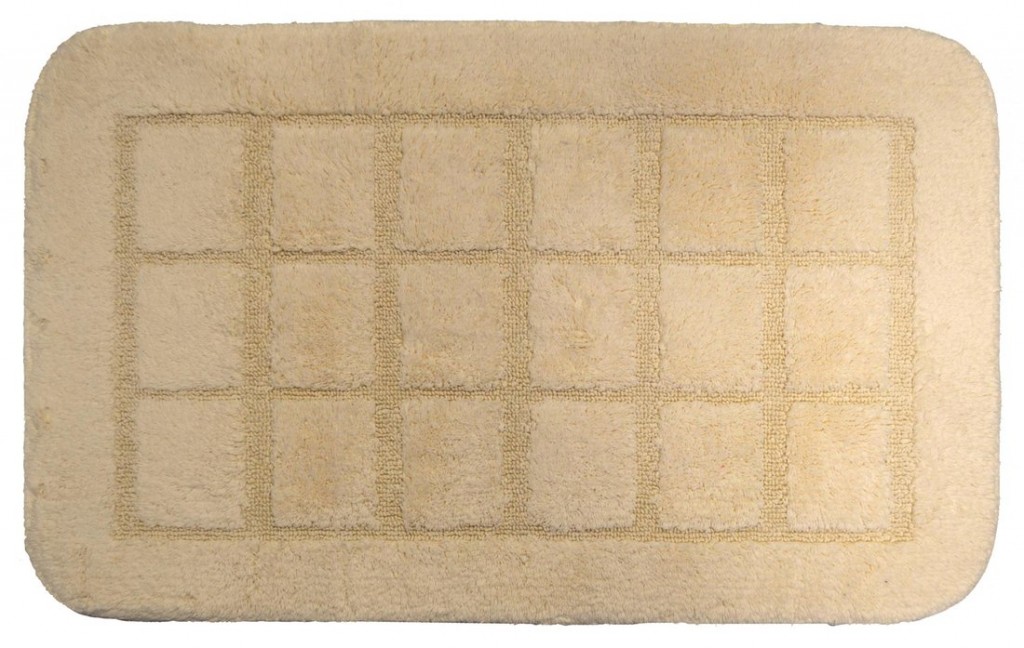 Levně RIDDER DELHI Koupelnová předložka 50x80cm s protiskluzem, 100% polyester, béžová 1712311