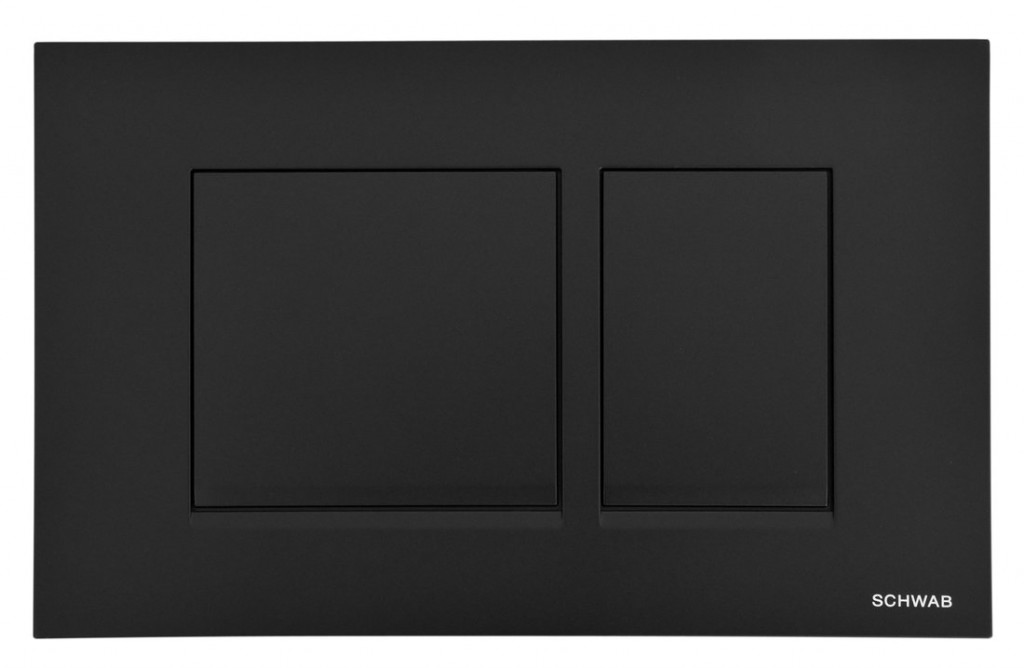 SAPHO SCHWAB CERES ovládací tlačítko, 246x159 mm, černá mat P67-0190-0250