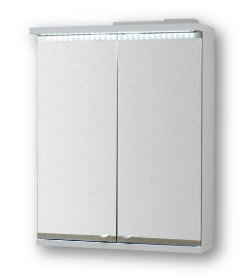 HOPA Vrchní zrcadlová skříňka NICE s LED osvětlením Rozměr A 60 cm, Rozměr B 15 cm, Rozměr C 64 cm OLNNIC60