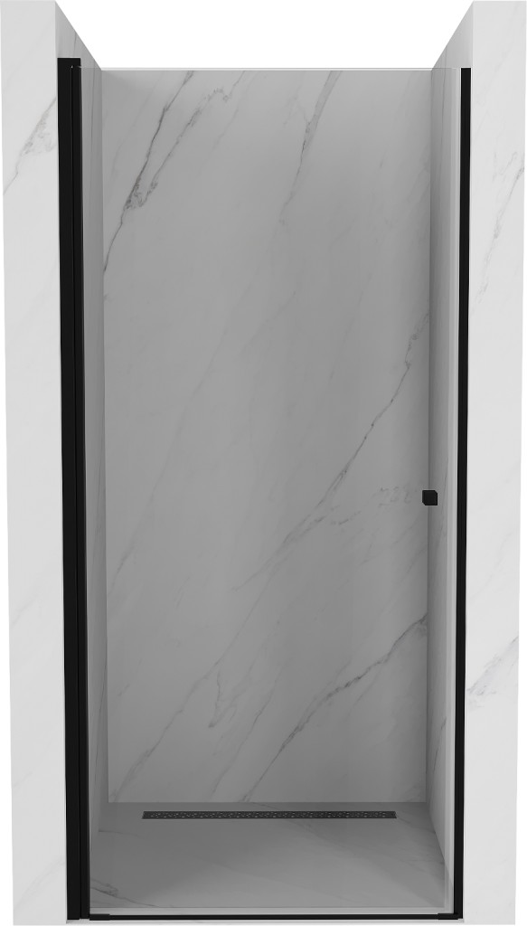 MEXEN Pretoria sprchové dveře křídlové 100 cm, transparent, černá 852-100-000-70-00