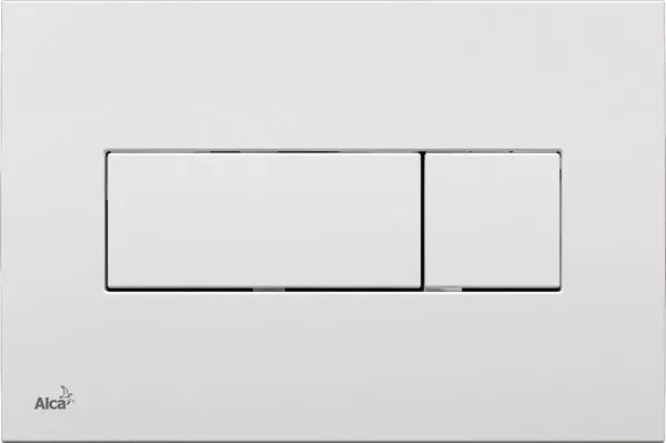 Levně Alcadrain Ovládací tlačítko pro předstěnové instalační systémy, bílá-lesk M370 M370