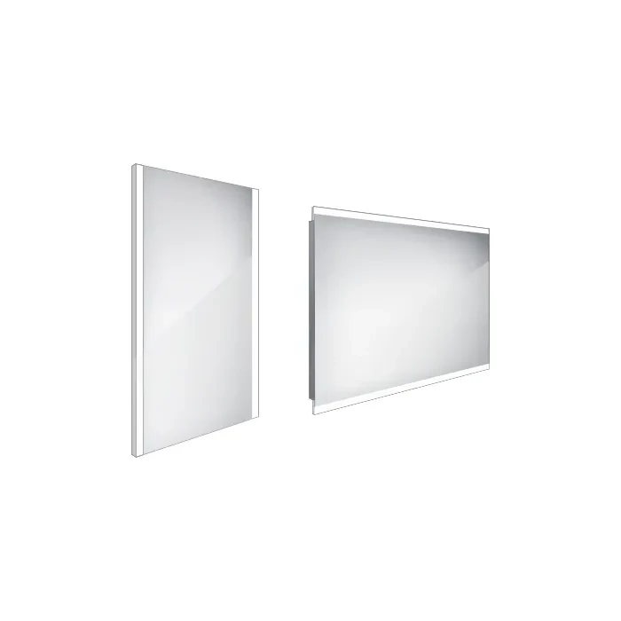 Nimco zrcadlo LED  400 x 600 Model 11000 hliníkový rám ZP 11000 ZP 11000