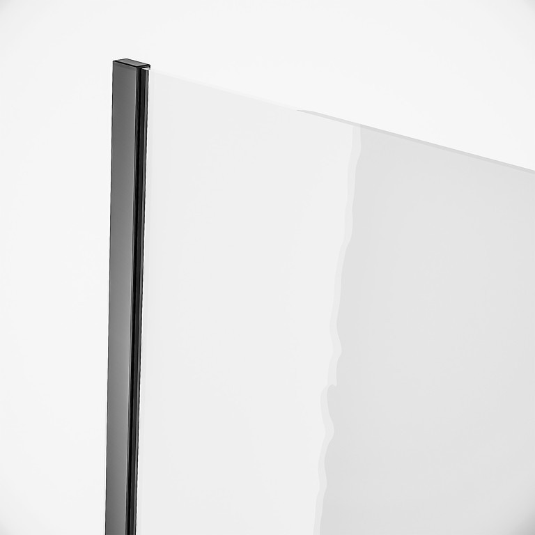 Levně CERSANIT Rohový profil pro sprchové zástěny WALK-IN MILLE černý S900-2811