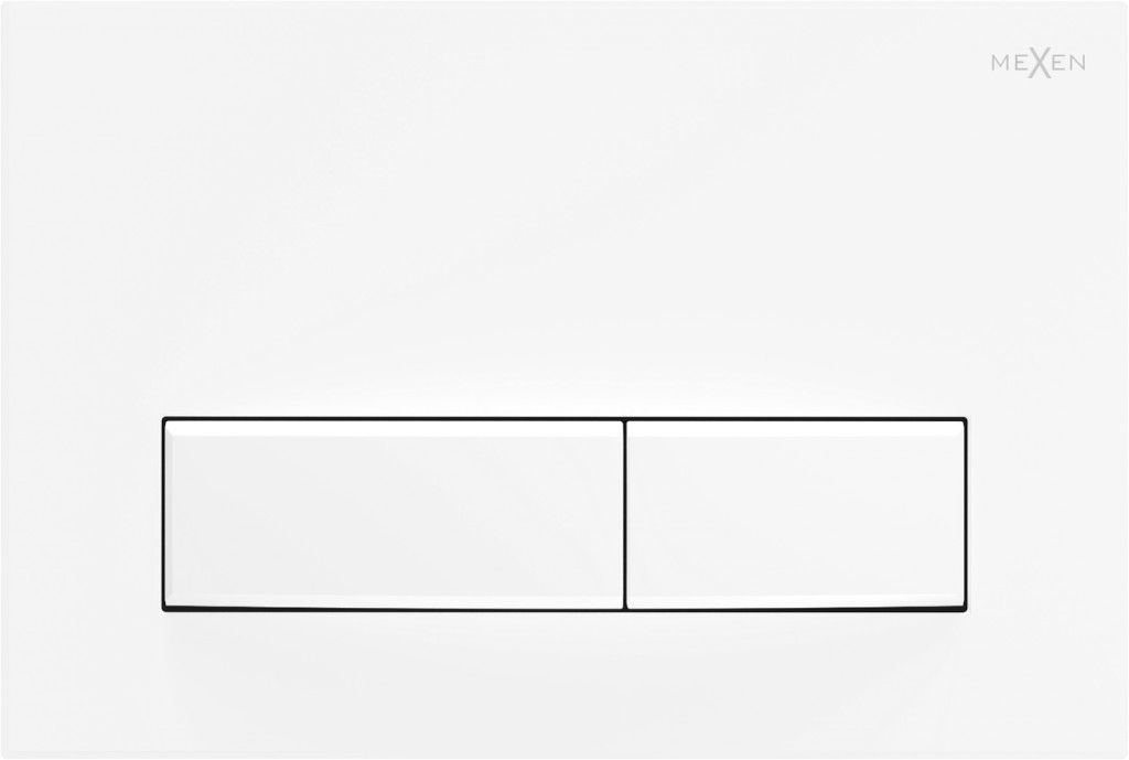 MEXEN Fenix 09 splachovací tlačítko, bílá matná /kompatibilní s Geberit Sigma UP300 a UP320/ 600920