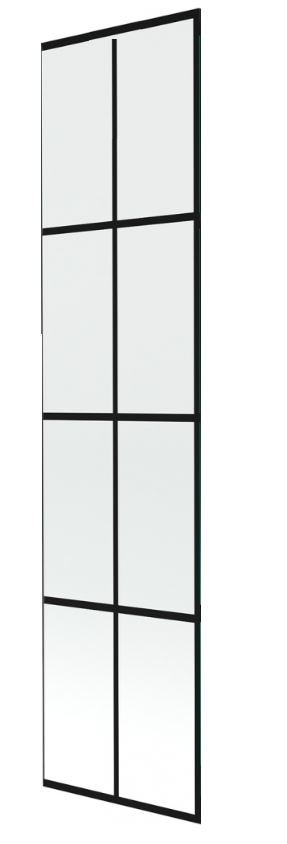 MEXEN NEXT sklo k vanové zástěně 50x150 fix 6mm, černý dekor 895-050-000-00-77