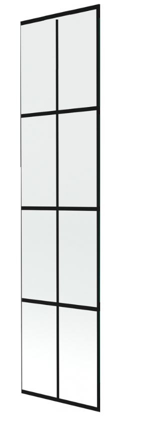 Levně MEXEN NEXT sklo k vanové zástěně 70x150 fix 6mm, černý dekor 895-070-000-00-77