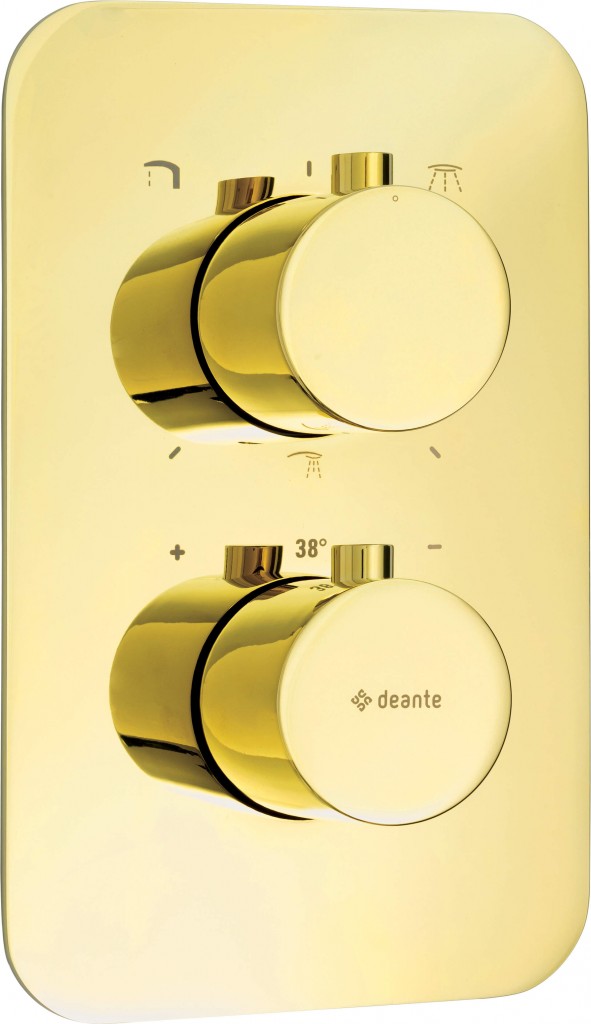 DEANTE Therm zlato Vnější prvek, pro termostatický BOX BXY_ZEBT