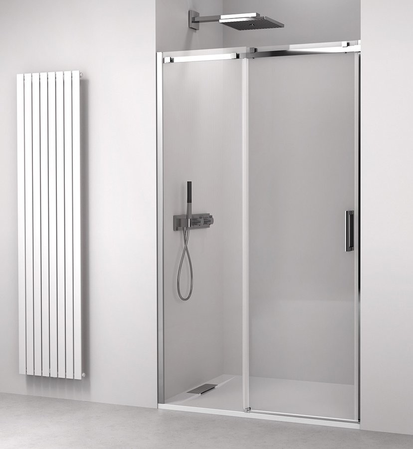 POLYSAN THRON LINE SQUARE sprchové dveře 1300 mm, hranaté pojezdy, čiré sklo TL5013-5002