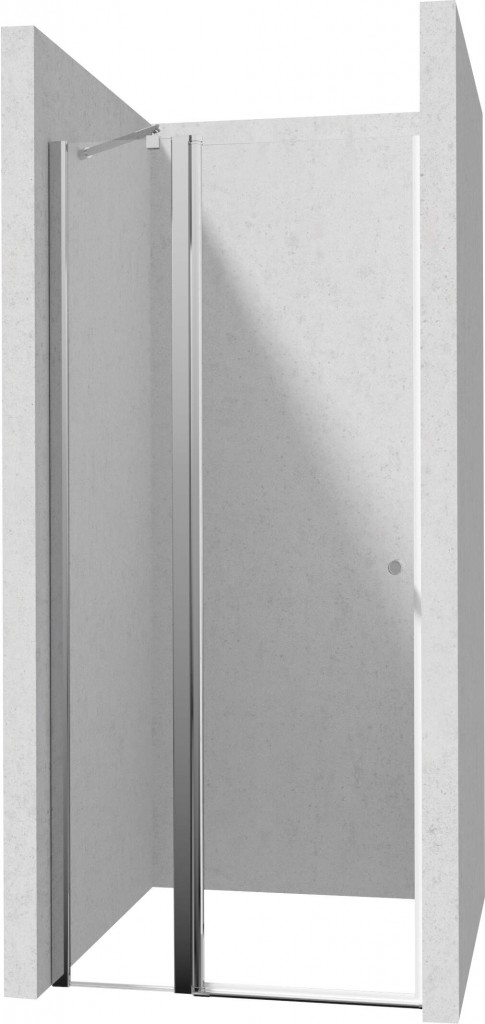 Levně DEANTE Kerria Plus chrom sprchové dveře bez stěnového profilu, 90 cm výklopné KTSU041P