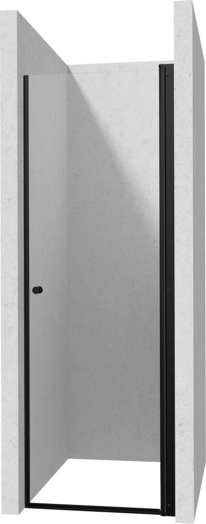Levně DEANTE Kerria Plus nero Sprchové dveře bez stěnového profilu, 80 cm KTSWN42P