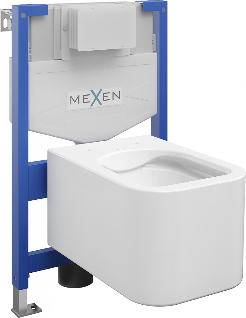 MEXEN/S WC předstěnová instalační sada Fenix XS-F s mísou WC Elis, bílá 6803391XX00