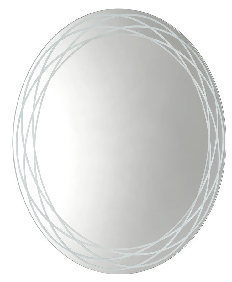 SAPHO RINGO kulaté LED podsvícené zrcadlo se vzorem ø 80cm, fólie anti-fog, 2700K RI080
