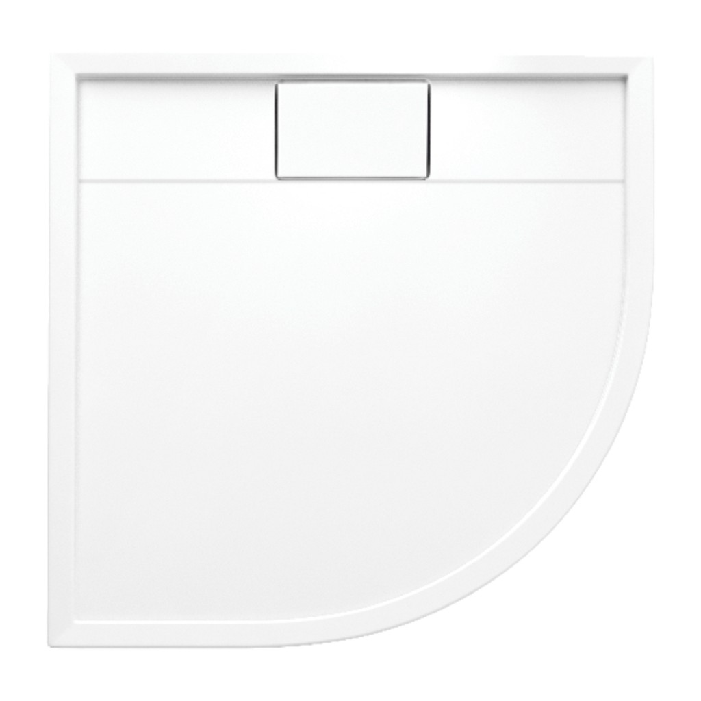 Levně OMNIRES BROOKLYN akrylátová sprchová vanička čtvrtkruh, 90 x 90 cm bílá lesk /BP/ BROOKLYN90/OBP