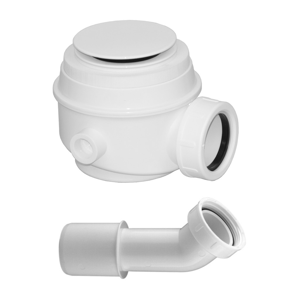 OMNIRES sifon pro vany a sprchové vaničky průměr 52 mm, bílá lesk /BP/ WB01XBP