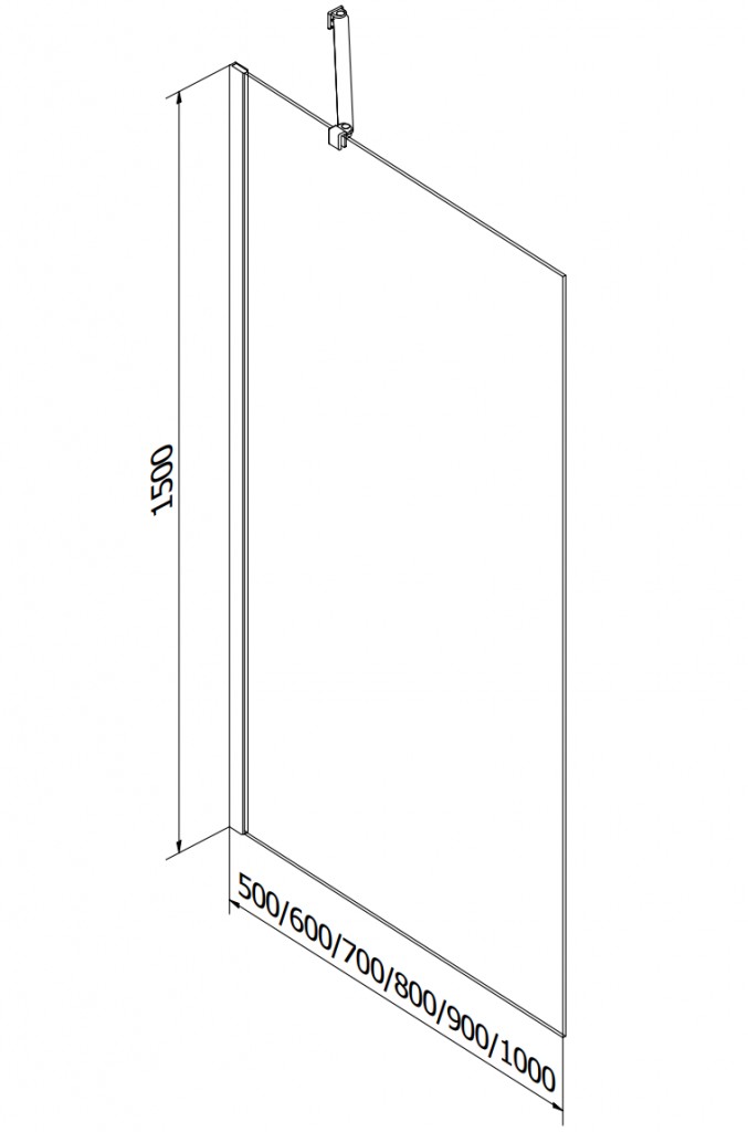 MEXEN/S - Cube obdélníková vana 170 x 80 cm s panelem + vanová zástěna 50 cm, transparent, zlatá (550517080X9505000050)