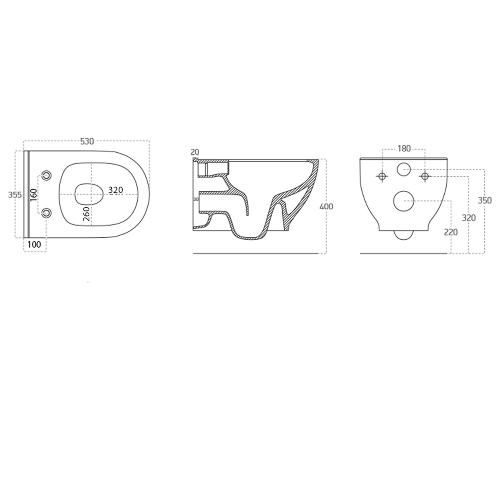 SAPHO - BRILLA závěsné WC s elektronickým bidetem BLOOMING (NB-R770D-1)