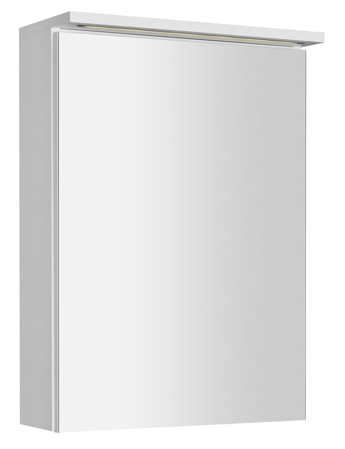 Levně AQUALINE KAWA STRIP galerka s LED osvětlením 50x70x22cm, bílá WGL50S