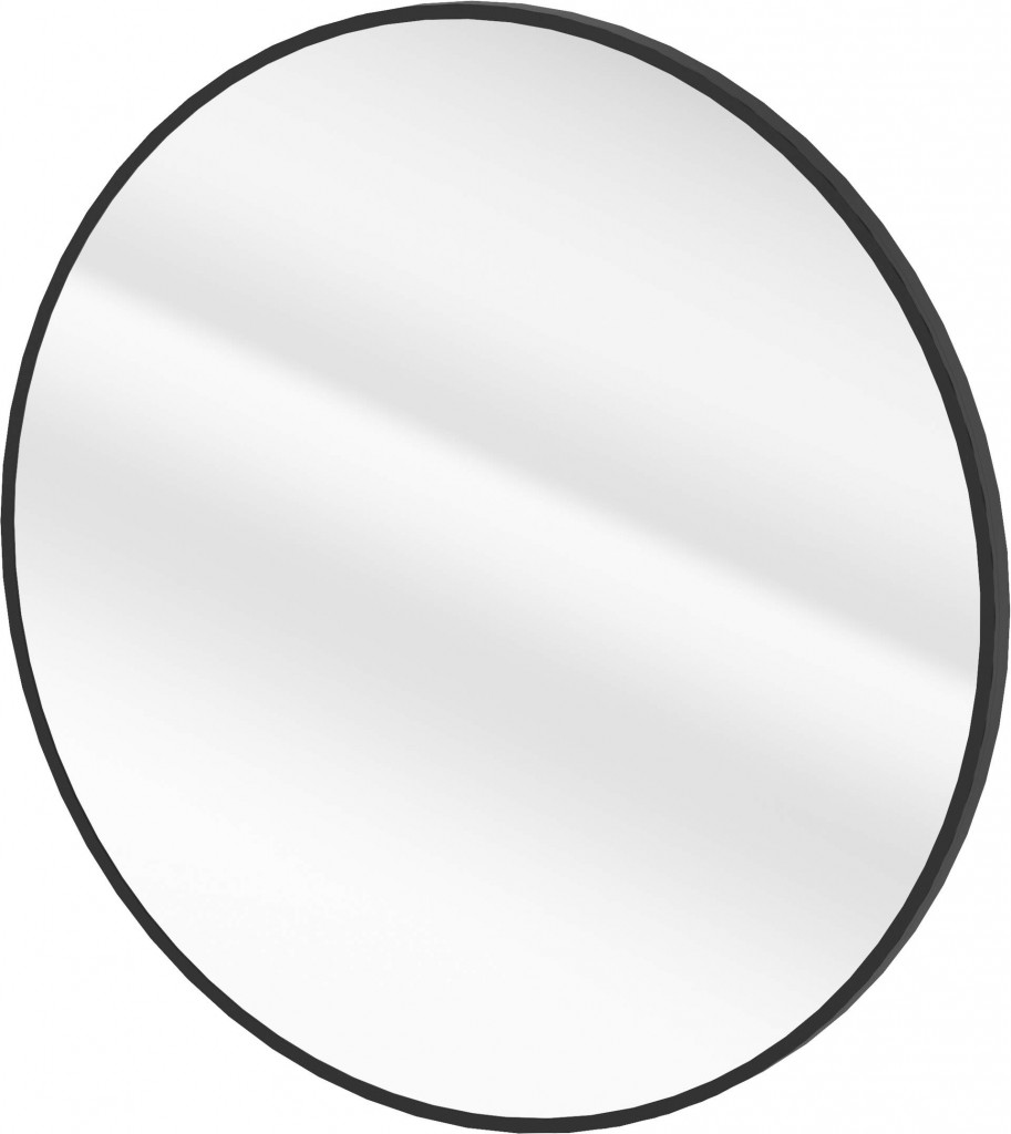 DEANTE Kulaté zrcadlo nero, závěsné, v rámu kulaté ADR_N831