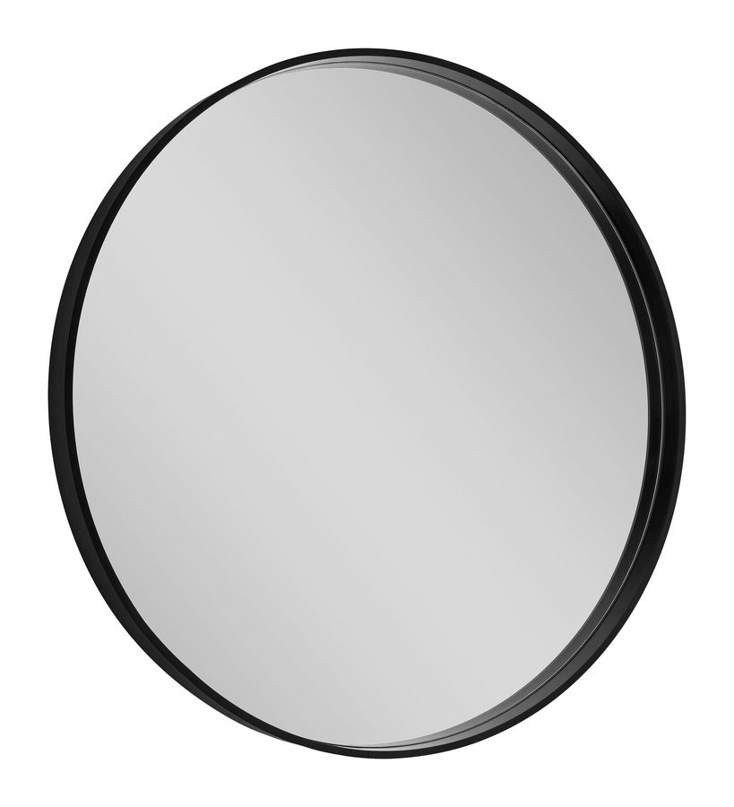 SAPHO NOTION kulaté zrcadlo v rámu ø 70cm, černá mat NT700