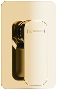 SAPHO SPY podomítková sprchová baterie, 1 výstup, zlato PY41/17