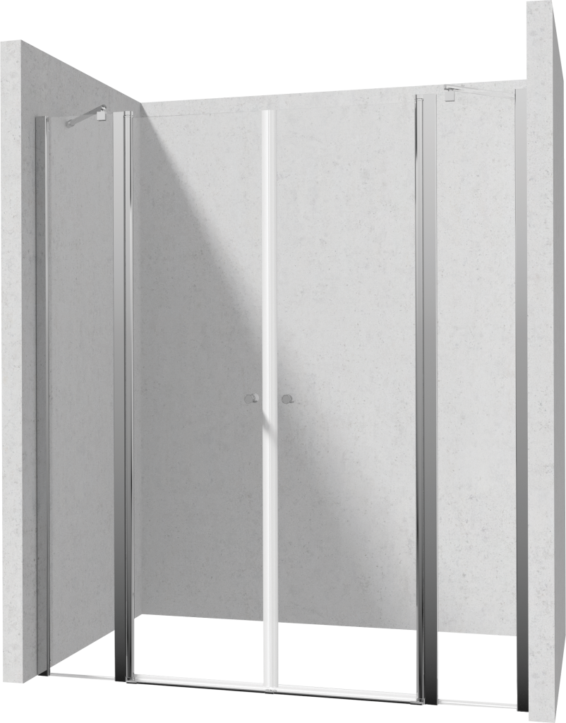 Levně DEANTE/S Sprchové dveře dvojité výklopné 100x80 KTSU043P+KTSU042P KERRIA/0027