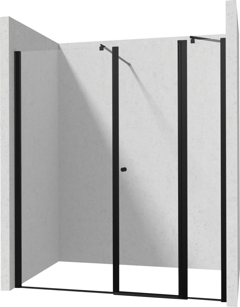DEANTE/S Sprchové dveře výklopné 100 pevná stěna 80 KTSUN43P+KTS_N38P+KTS_N11X KERRIA/0208