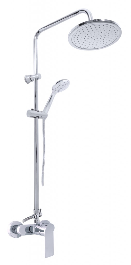 SLEZAK-RAV Vodovodní baterie sprchová NIL s hlavovou a ruční sprchou, Barva: chrom, Rozměr: 150 mm NL182.5/7