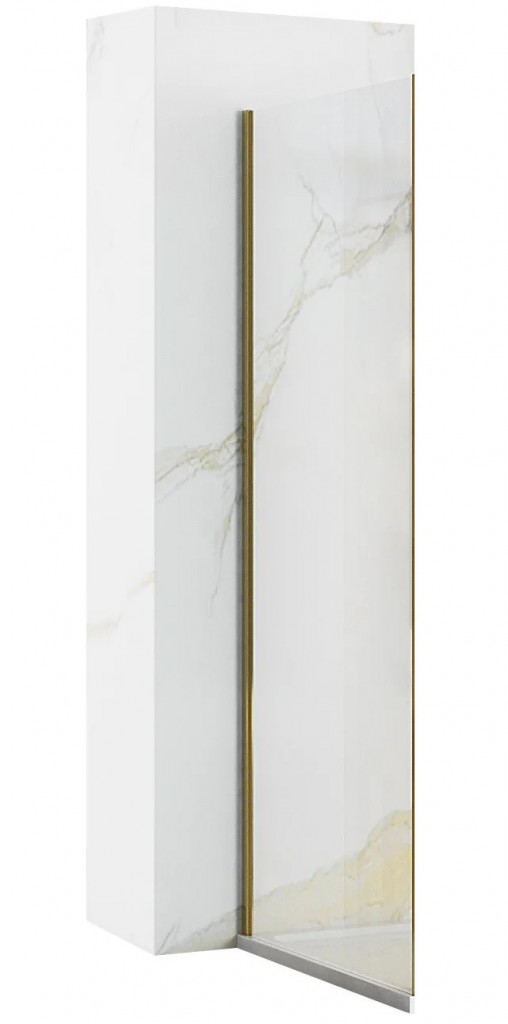 Rea Rapid sprchová zástěna 90 cm zlatá lesk/průhledné sklo REA-K5624