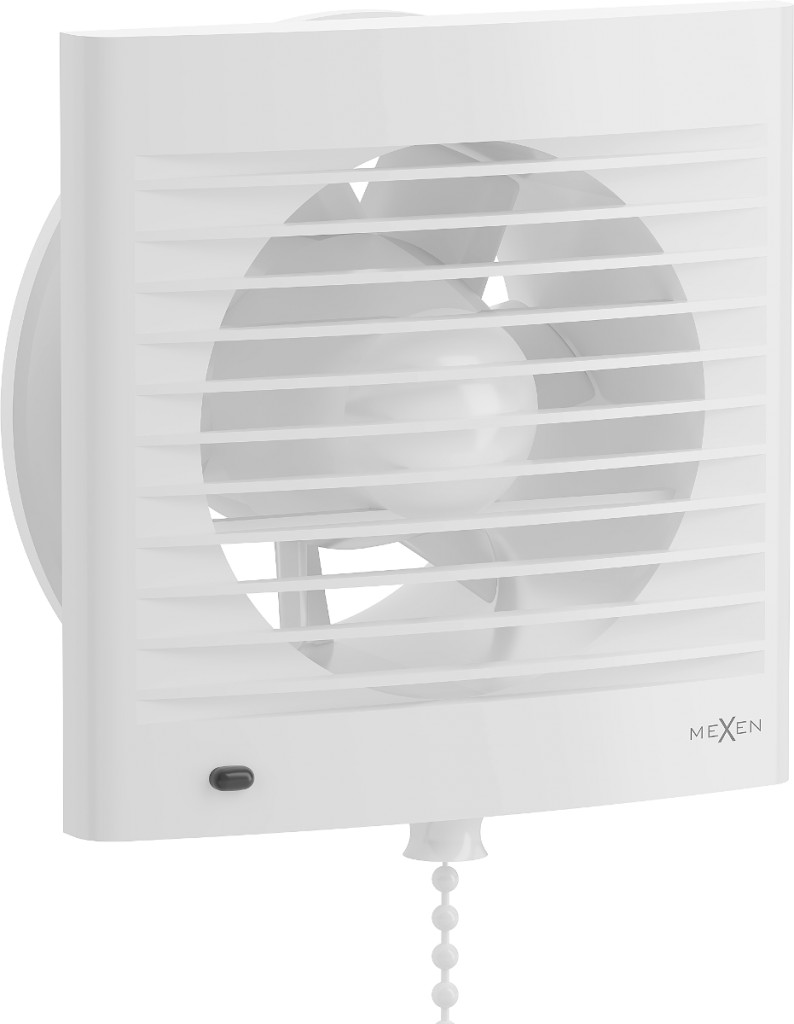 MEXEN EXS 120 koupelnový ventilátor s detektorem pohybu, timer, s vypínačem, bílá W9604-125K-00