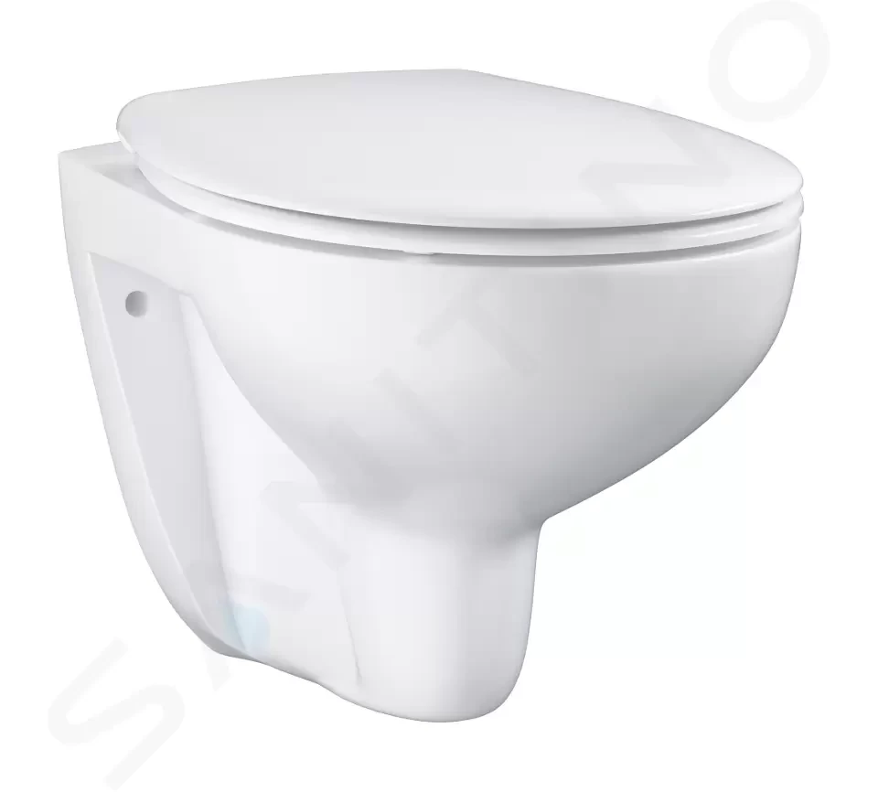 Levně GROHE Bau Ceramic Závěsné WC se sedátkem SoftClose, rimless, alpská bílá 39351000