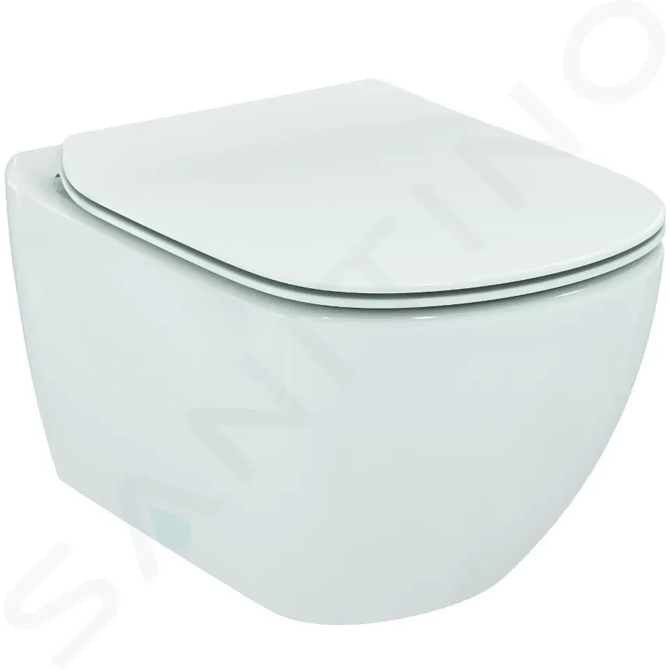 Levně IDEAL STANDARD Tesi Závěsné WC se sedátkem SoftClose, AquaBlade, bílá T354601