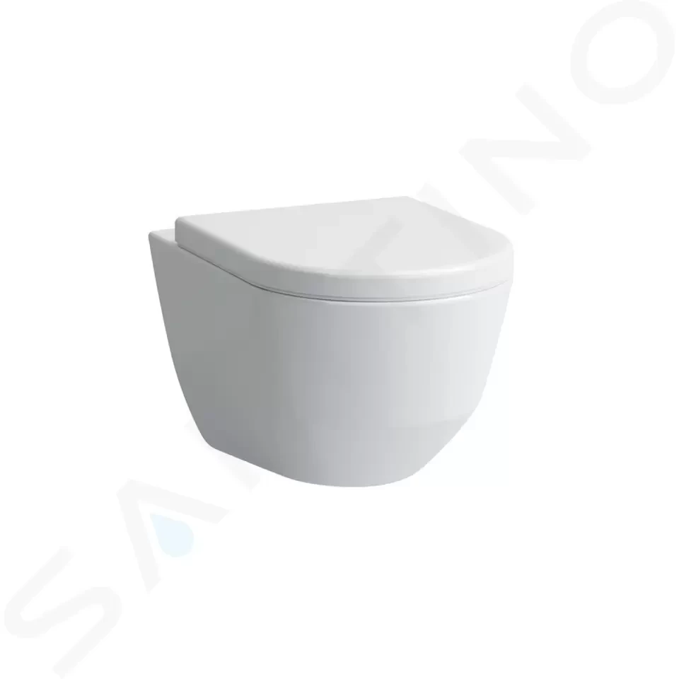 Laufen Pro Závěsné WC Compact, 490x360 mm, Rimless, s LCC, bílá H8209654000001