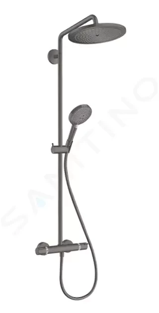 HANSGROHE Croma Select S Sprchový set Showerpipe 280 s termostatem, EcoSmart, kartáčovaný černý chrom 26891340
