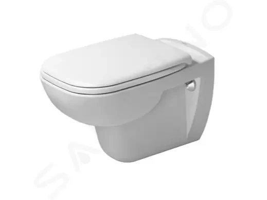 DURAVIT D-Code Závěsné WC se sedátkem SoftClose, bílá 45350900A1