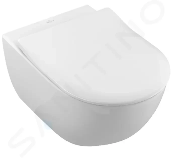 Levně VILLEROY & BOCH Subway 2.0 Závěsné WC se sedátkem SoftClosing, DirectFlush, alpská bílá 5614R201
