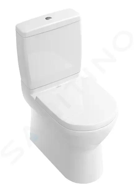 Levně VILLEROY & BOCH O.novo WC kombi mísa, Vario odpad, CeramicPlus, alpská bílá 565810R1